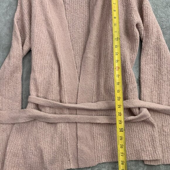 ATM Cardigan Womens Medium Blush Belted Long Sleeves Sweater Wool Cashmere Blend - Picture 8 of 11